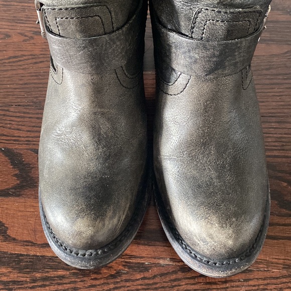 Frye Leather Biker Boots - Picture 4 of 7